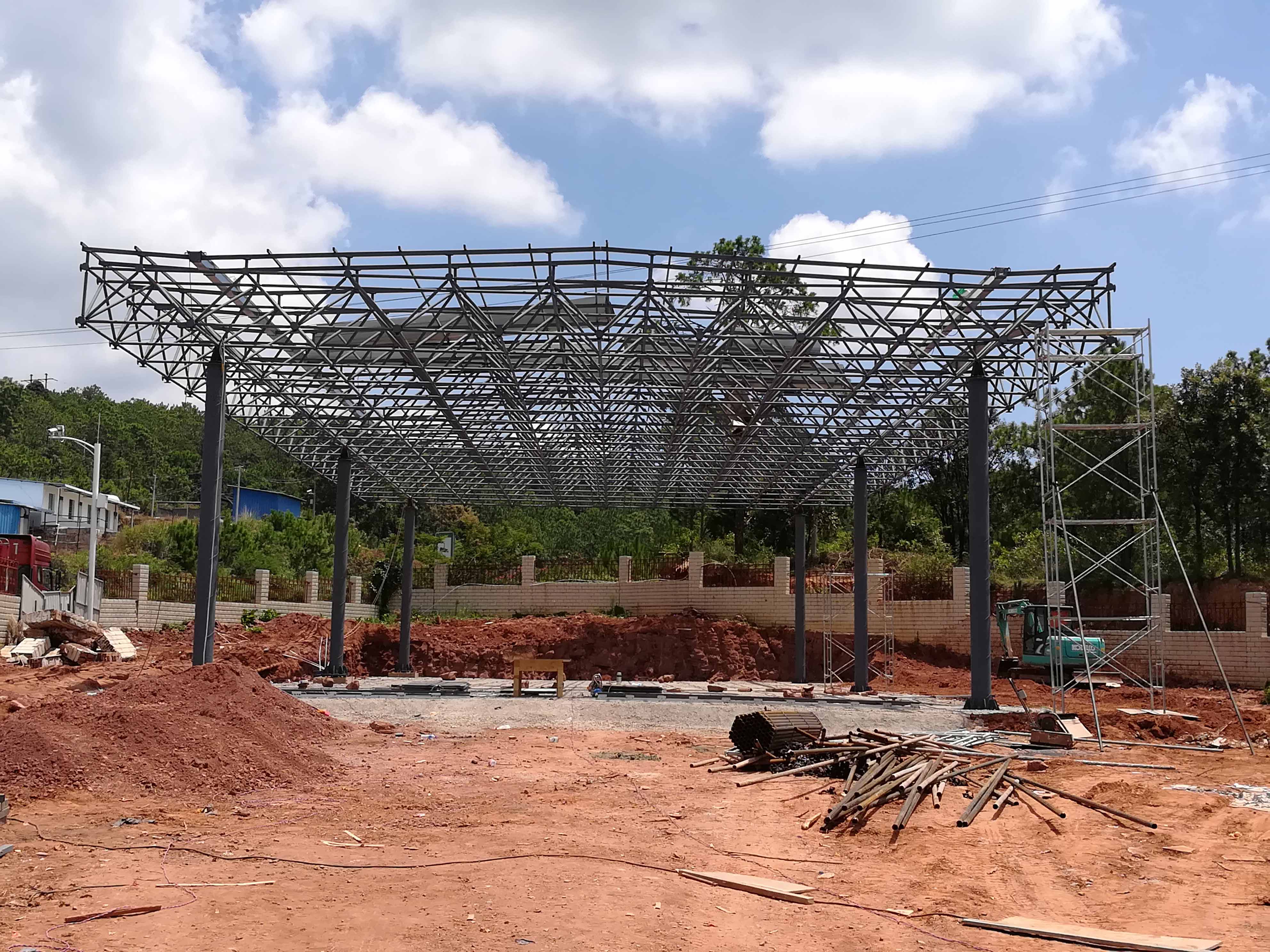 平湖加油站网架屋面