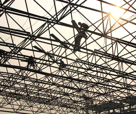 平湖厂房网架安装